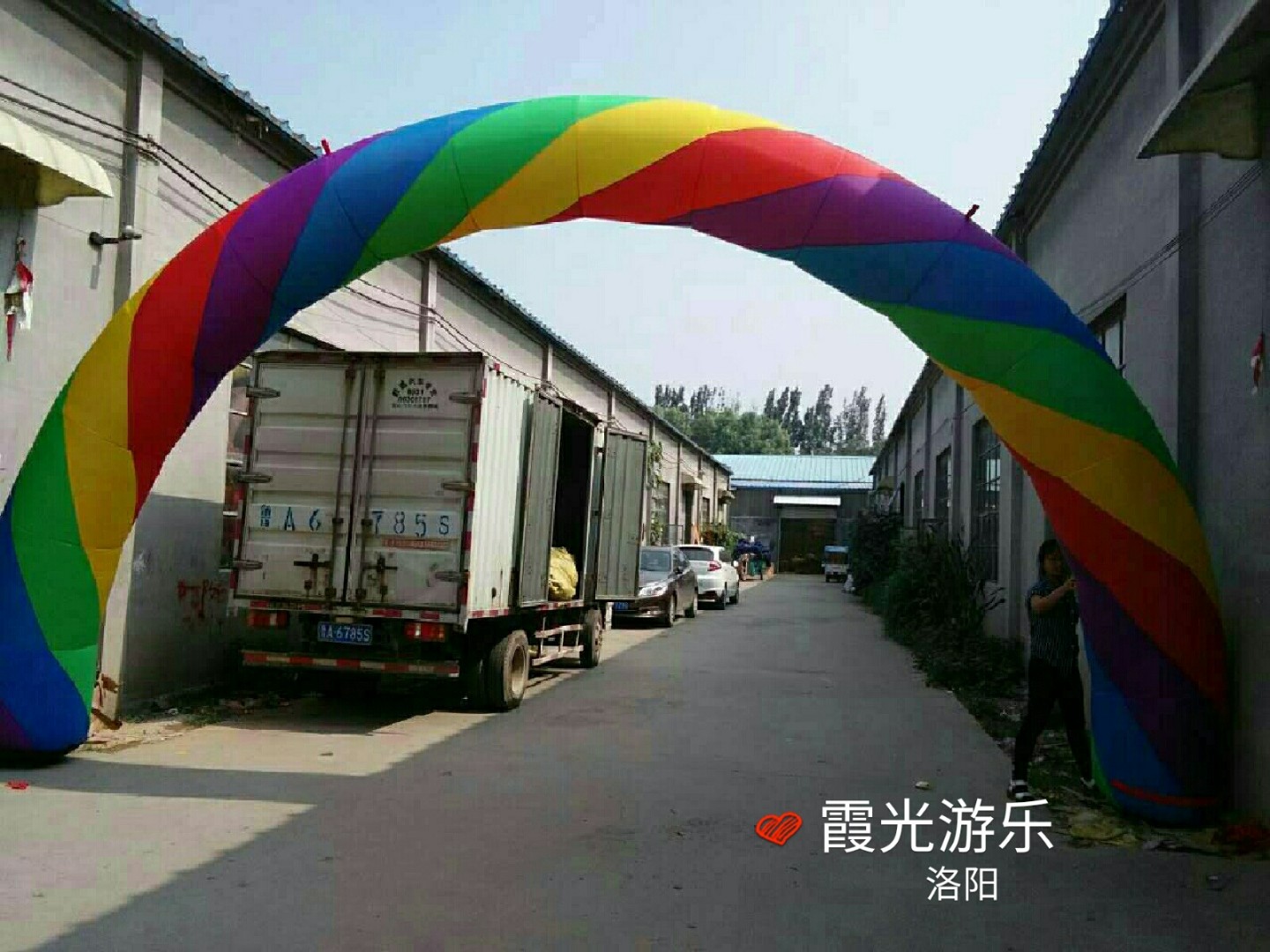 沧县彩虹喷绘气模